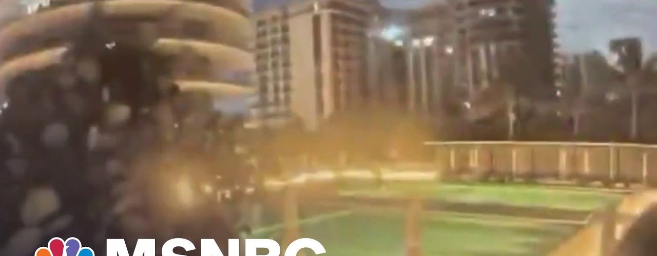 Watch: Florida Building Collapse Caught On Surveillance Video | MSNBC - Main Stream Videos