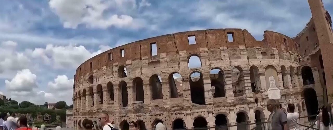 Video Of Tourist Carving Name Into Rome's Colosseum Sparks Outrage ...