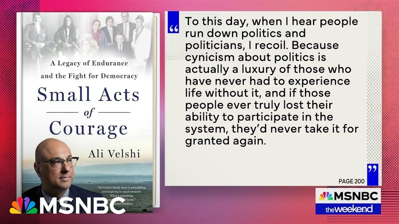 MSNBC’s Ali Velshi on his new book 'Small Acts of Courage' - Main ...