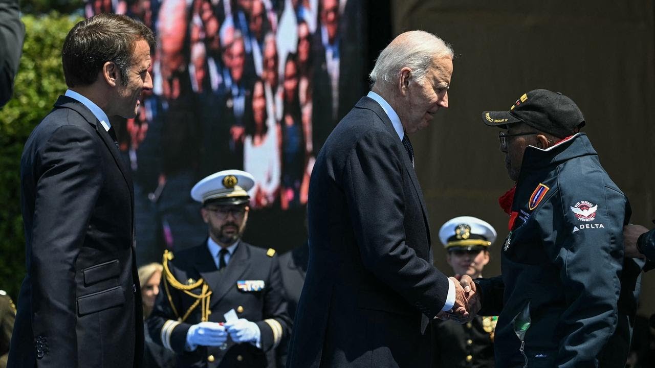 Biden, Macron Honor D-Day Veterans 80 Years After Operation - Main ...