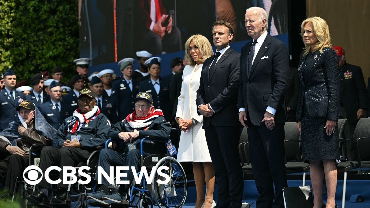 Watch DDay commemoration ceremony in Normandy with Biden and Macron