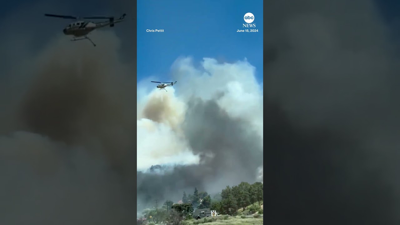 Wildfire burns north of Los Angeles - Main Stream Videos