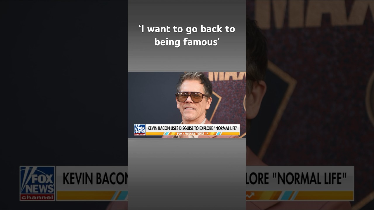 Kevin Bacon recalls venture into public disguised as a 'normal person ...