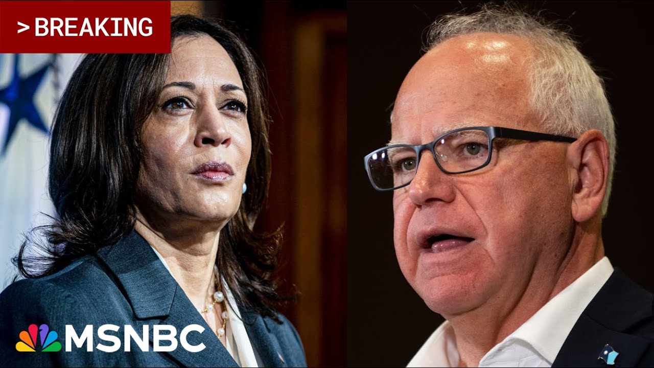 BREAKING Kamala Harris picks Gov. Tim Walz as her running mate Main