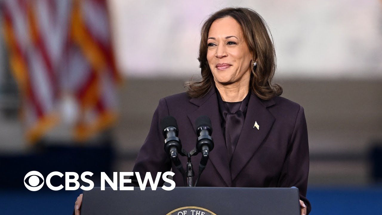 Kamala Harris delivers concession speech after loss to Donald Trump in