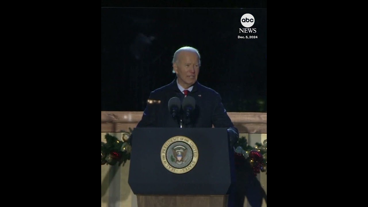 Biden presides over White House Christmas tree lighting Main Stream